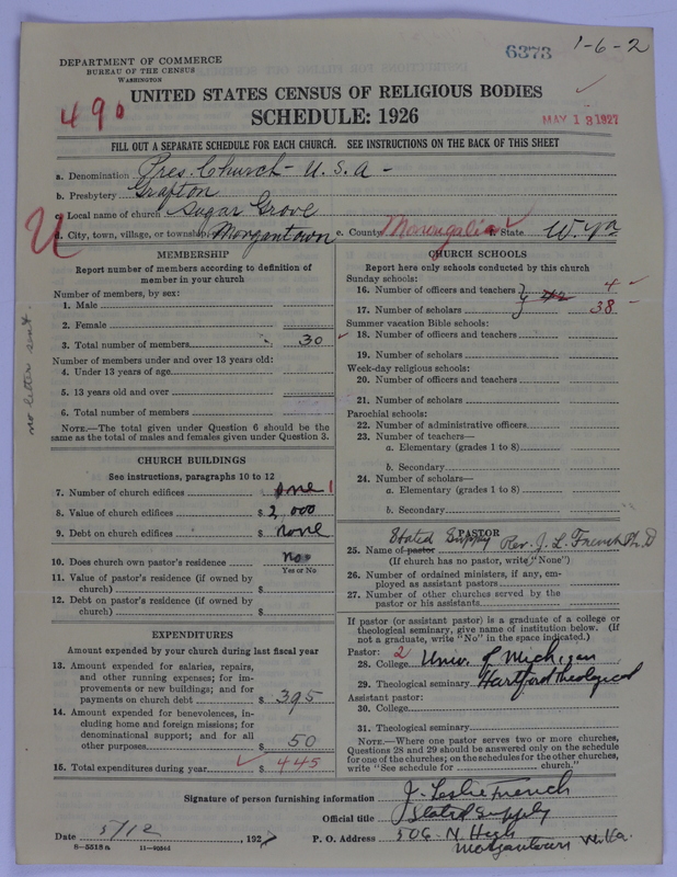 Scan of Presbyterian Church in the United States of America: 6373