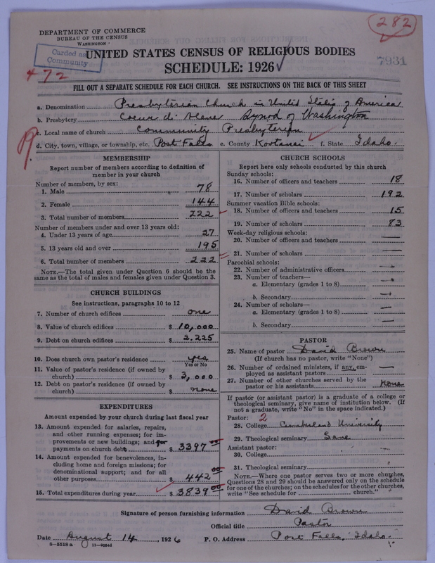Scan of Presbyterian Church in the United States of America: 7931
