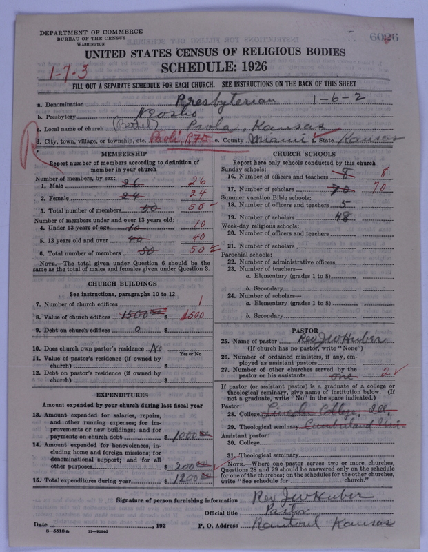 Scan of Presbyterian Church in the United States of America: 6026