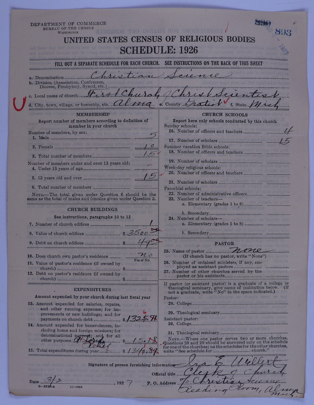 Scan of Church of Christ, Scientist: 893