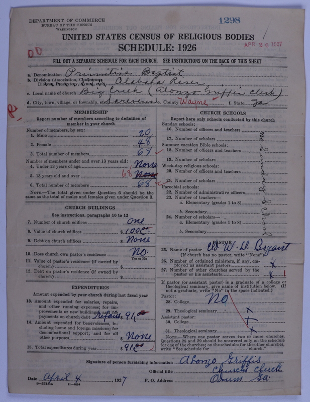 Scan of Primitive Baptists: 1298