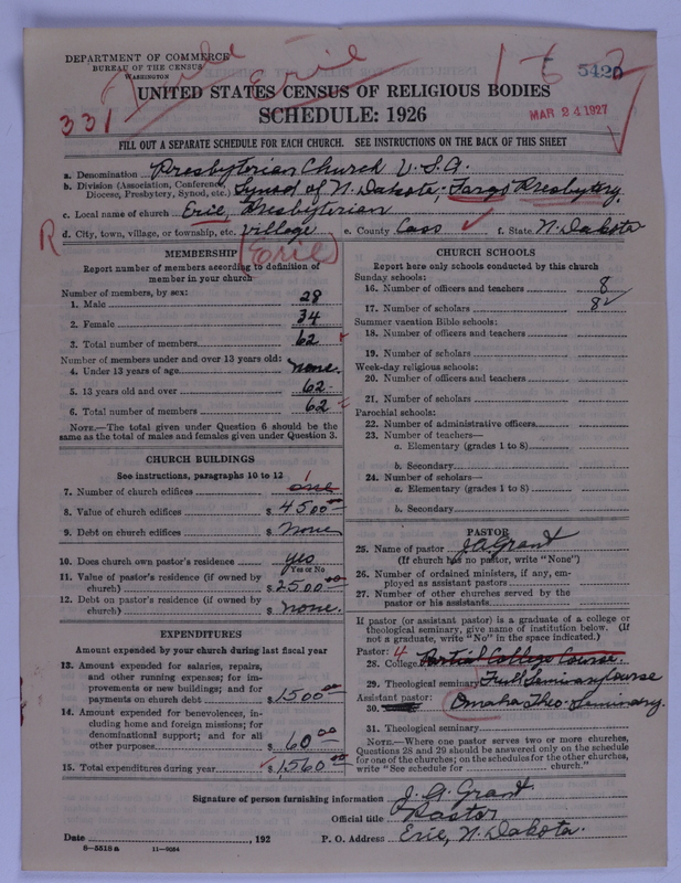 Scan of Presbyterian Church in the United States of America: 5420