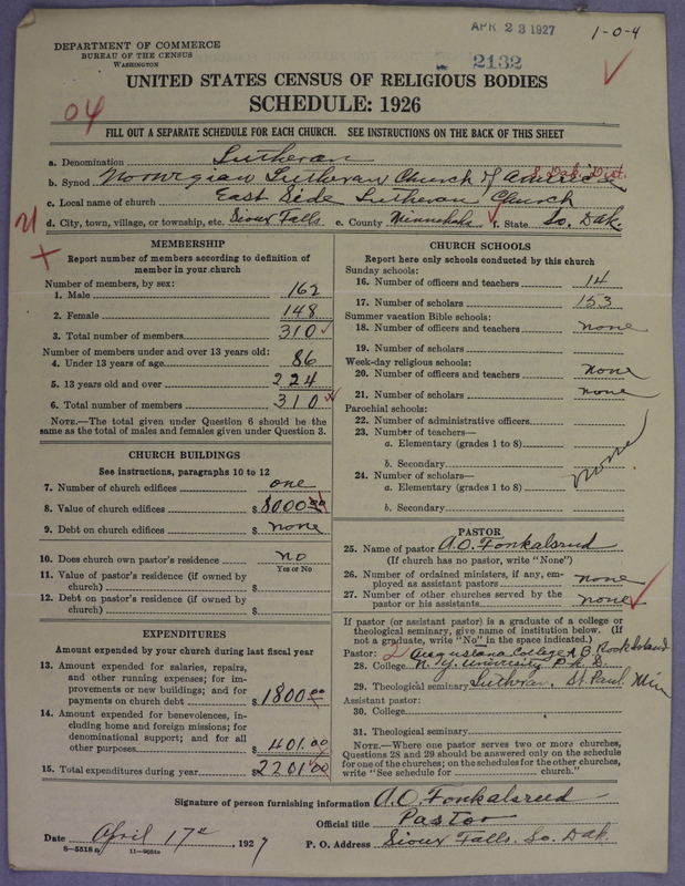 Scan of Norwegian Lutheran Church of America: 2132