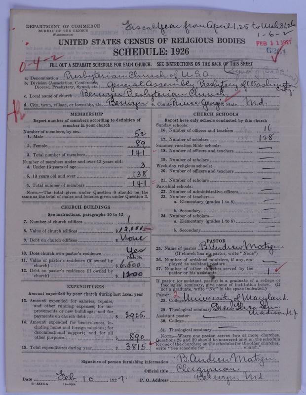Scan of Presbyterian Church in the United States of America: 6261