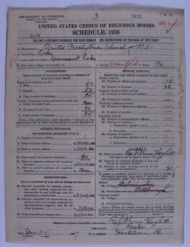 Scan of United Presbyterian Church of North America: 265