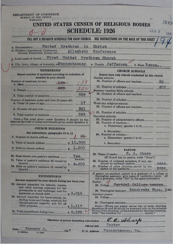 Scan of Church of the United Brethren in Christ: 309