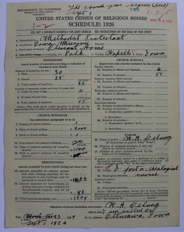 Scan of Methodist Protestant Church: 743