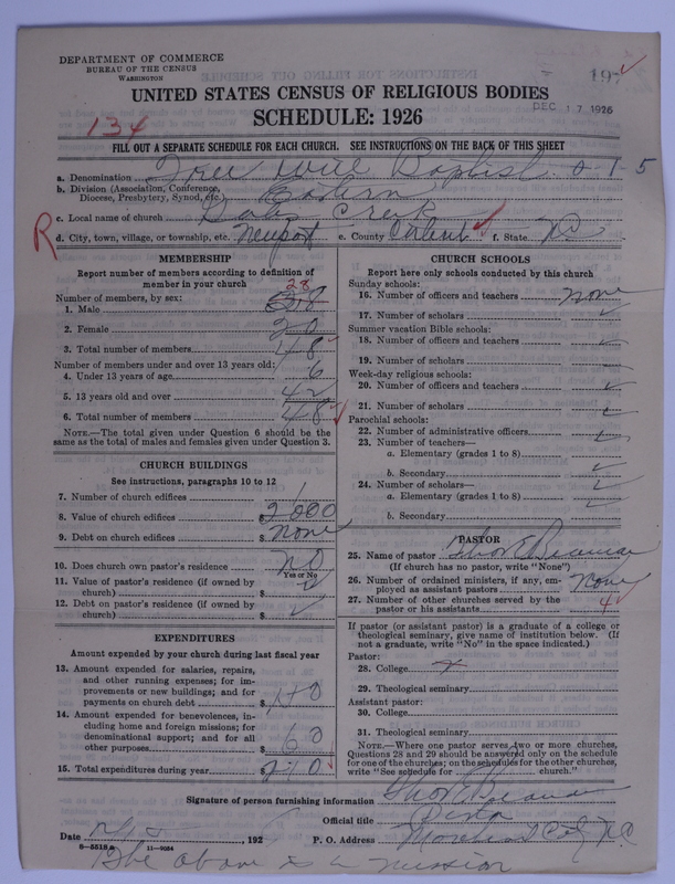 Scan of Free Will Baptists: 197
