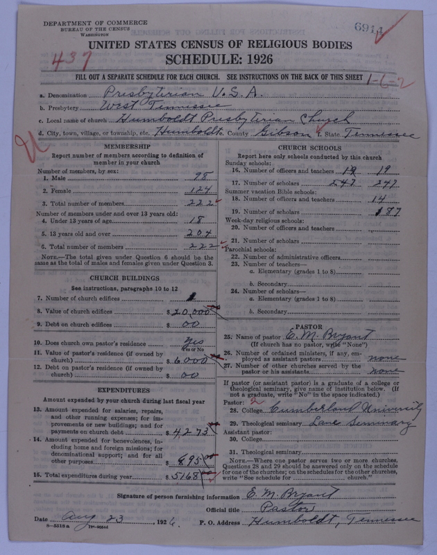 Scan of Presbyterian Church in the United States of America: 6914