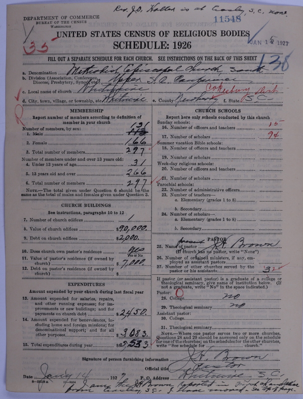 Scan of Methodist Episcopal Church, South: 11548