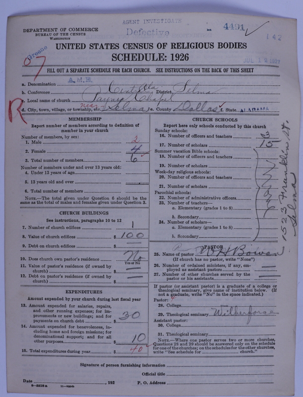 Scan of African Methodist Episcopal Church: 4491