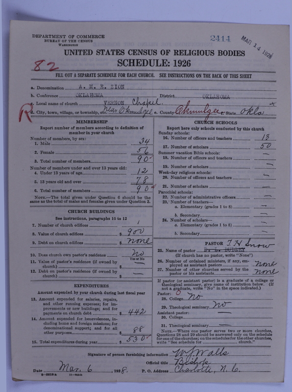 Scan of African Methodist Episcopal Zion Church: 2414