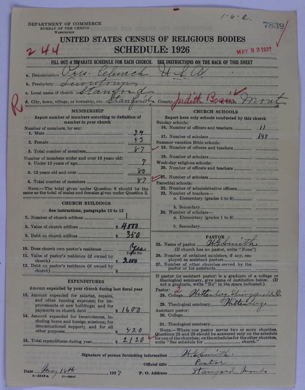 Scan of Presbyterian Church in the United States of America: 7839