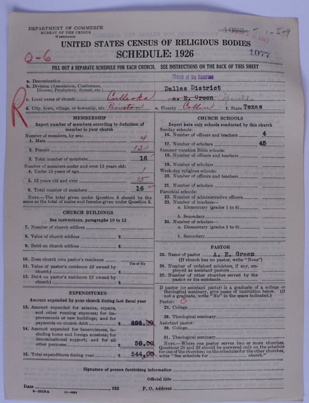 Scan of Church of the Nazarene: 1077