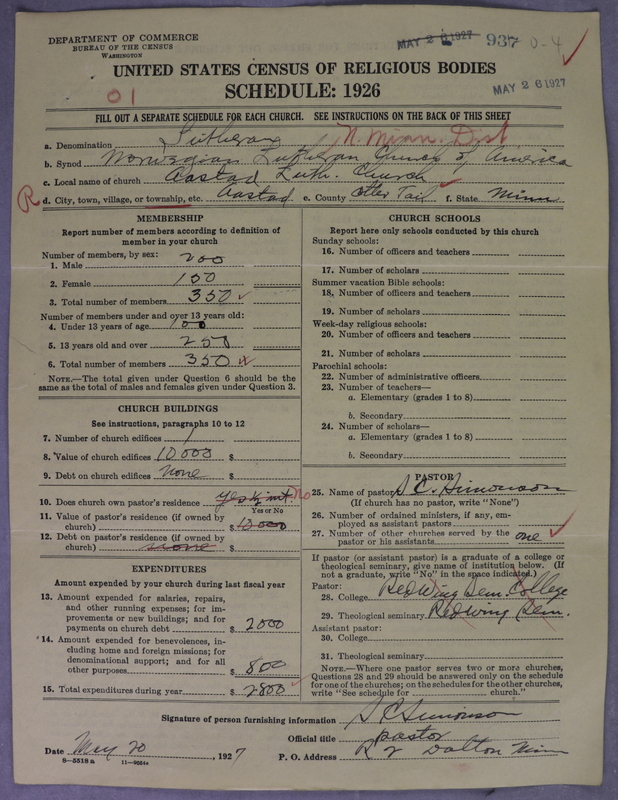 Scan of Norwegian Lutheran Church of America: 937