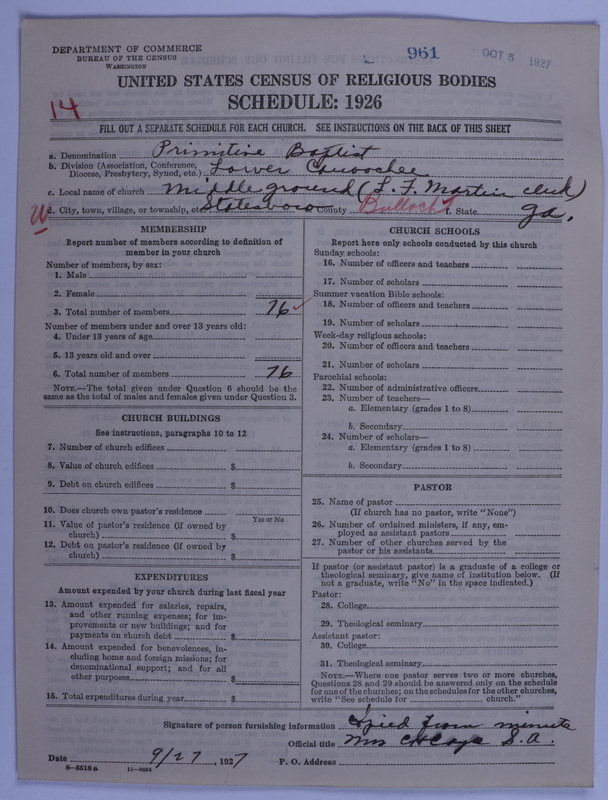 Scan of Primitive Baptists: 961
