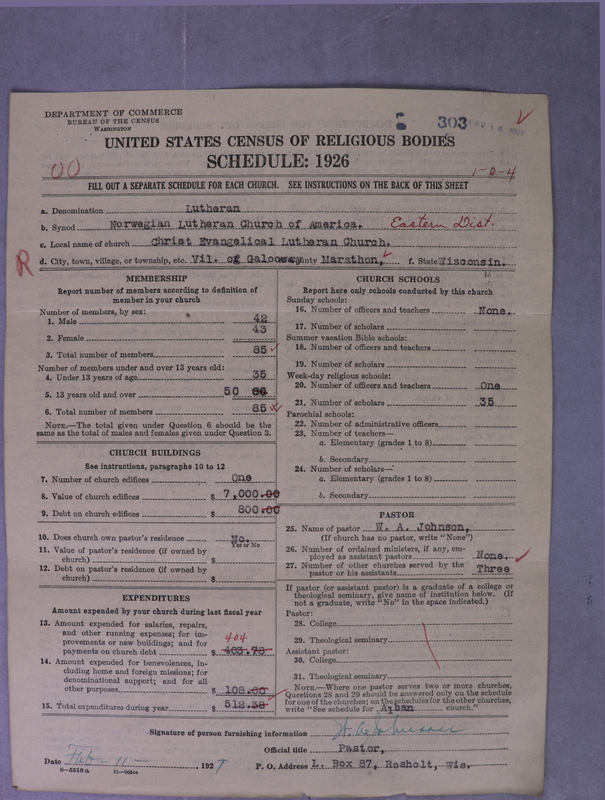 Scan of Norwegian Lutheran Church of America: 303