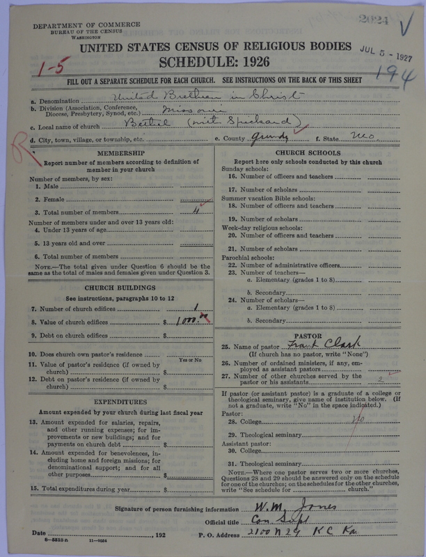 Scan of Church of the United Brethren in Christ: 2024