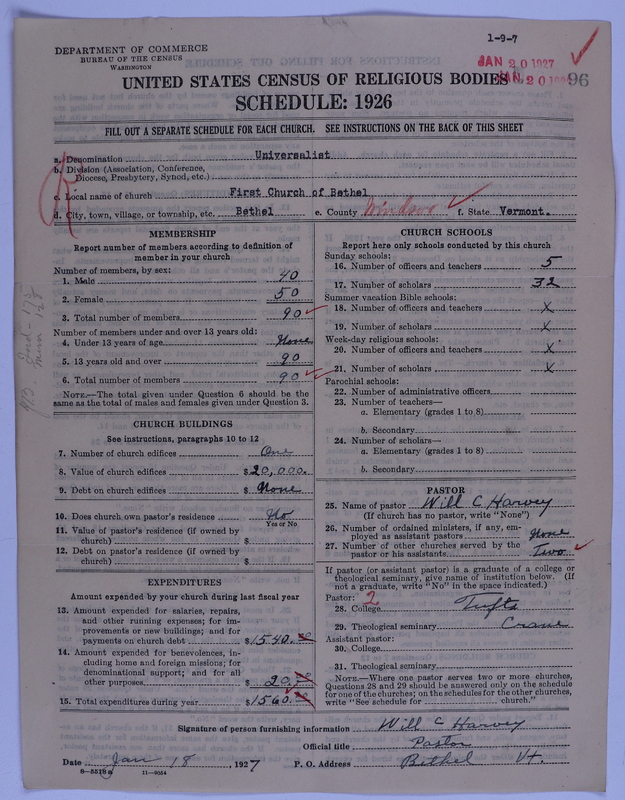 Scan of Universalist Church: 96