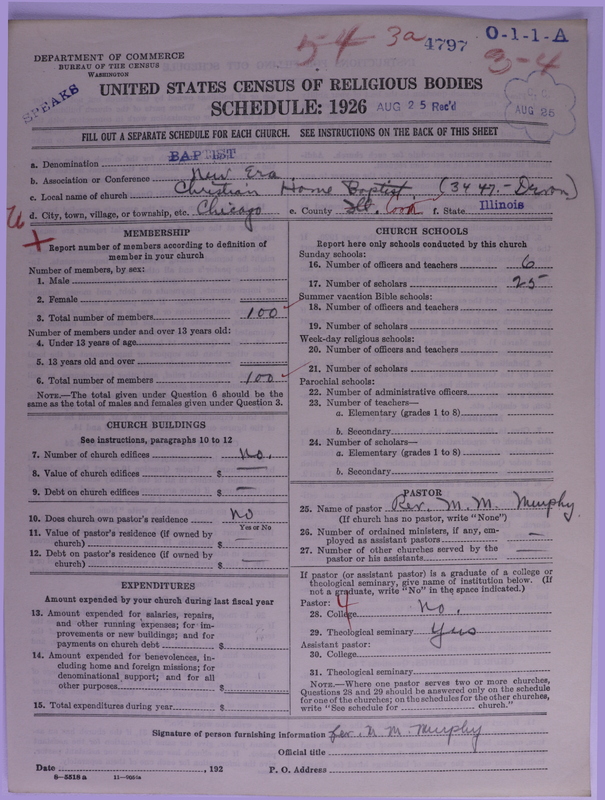 Scan of Negro Baptists: 4797