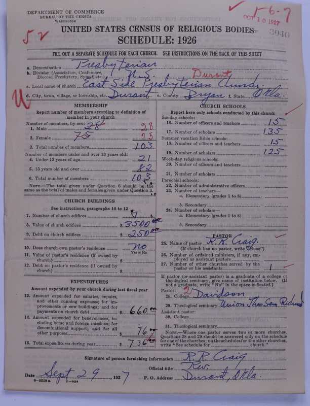 Scan of Presbyterian Church in the United States: 3040