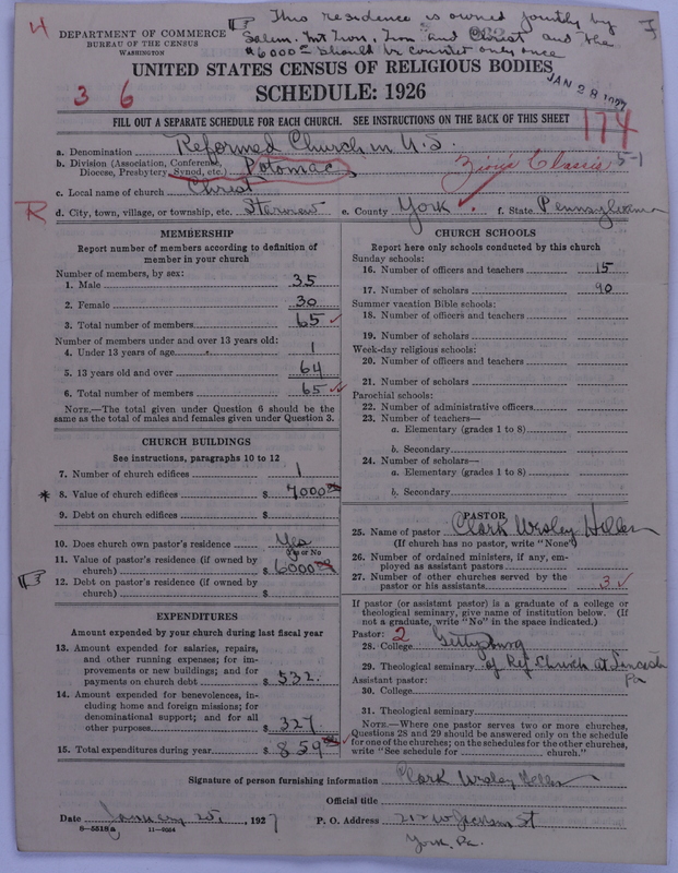 Scan of Reformed Church in the United States: 932