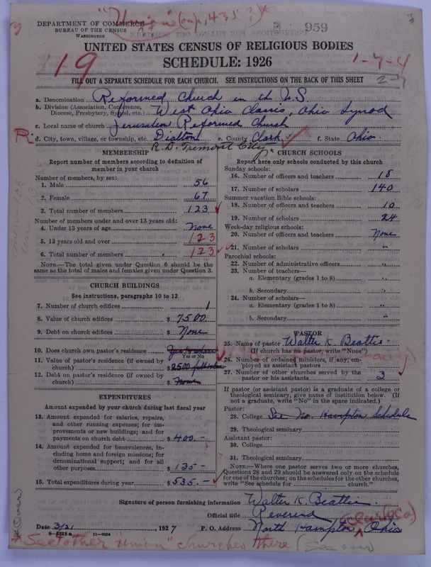Scan of Reformed Church in the United States: 959