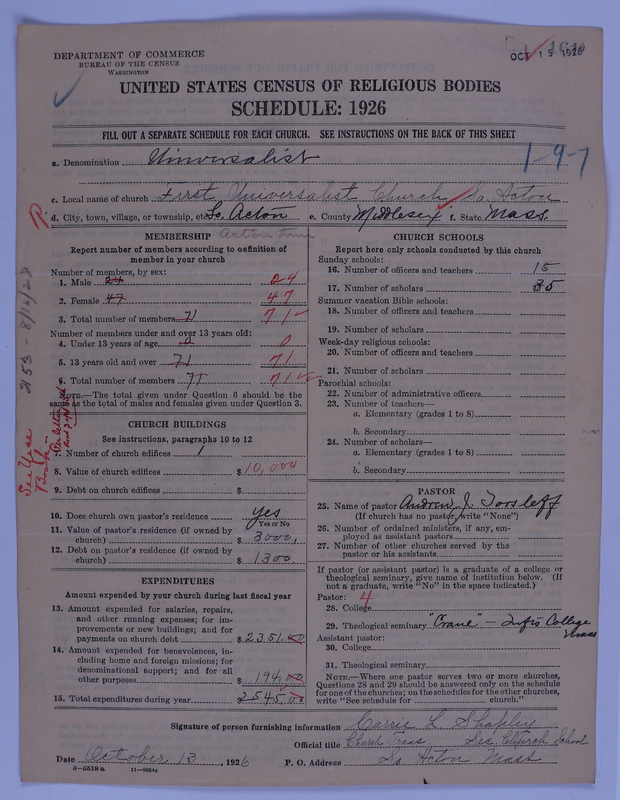 Scan of Universalist Church: 161