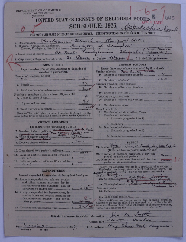 Scan of Presbyterian Church in the United States: 506