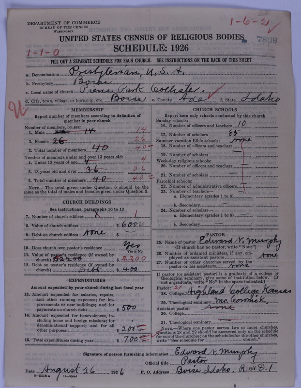 Scan of Presbyterian Church in the United States of America: 7889