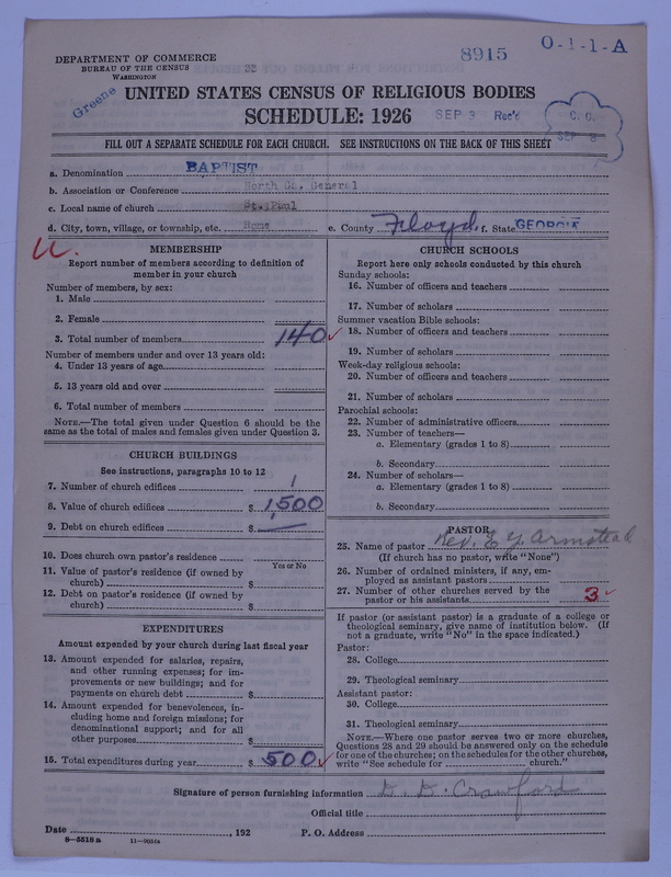 Scan of Negro Baptists: 8915