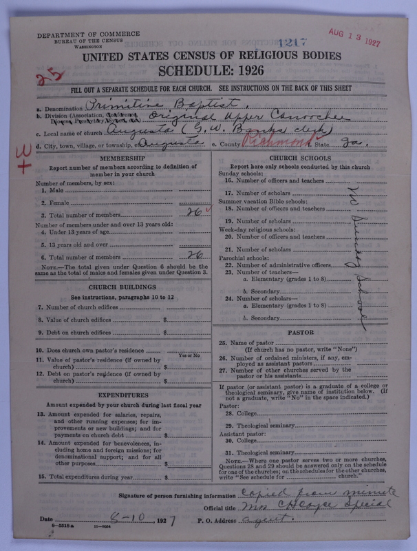 Scan of Primitive Baptists: 1217