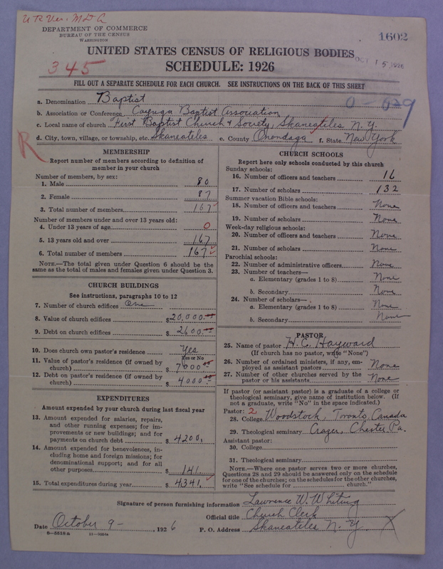 Scan of Northern Baptist Convention: 1602