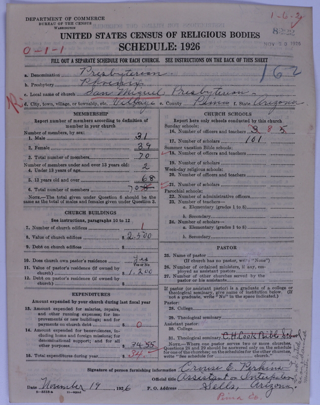 Scan of Presbyterian Church in the United States of America: 8222