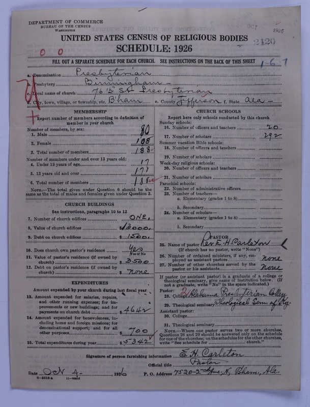 Scan of Presbyterian Church in the United States: 2420
