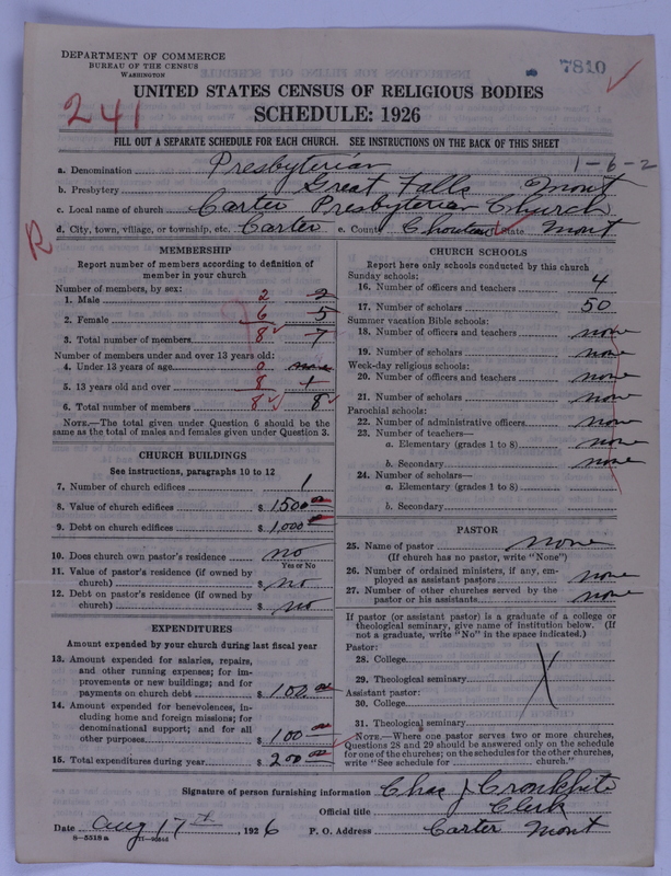 Scan of Presbyterian Church in the United States of America: 7810