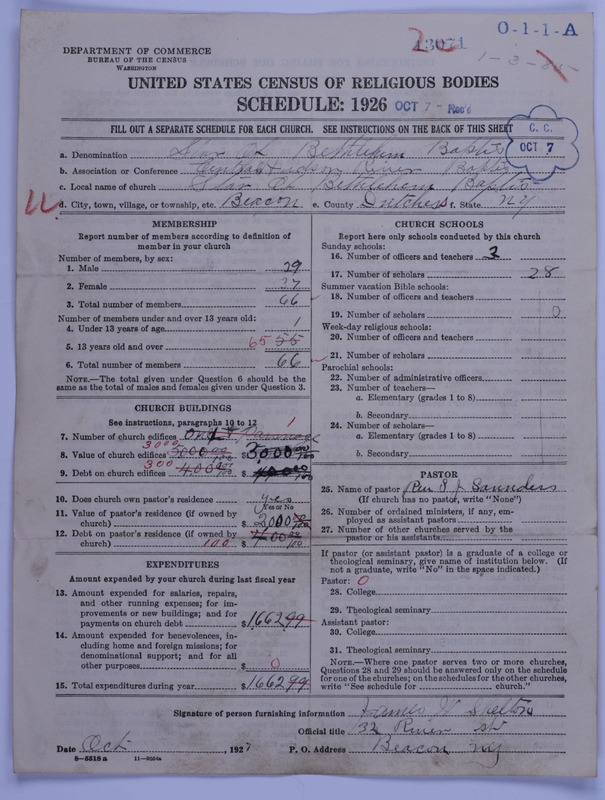 Scan of Negro Baptists: 13071