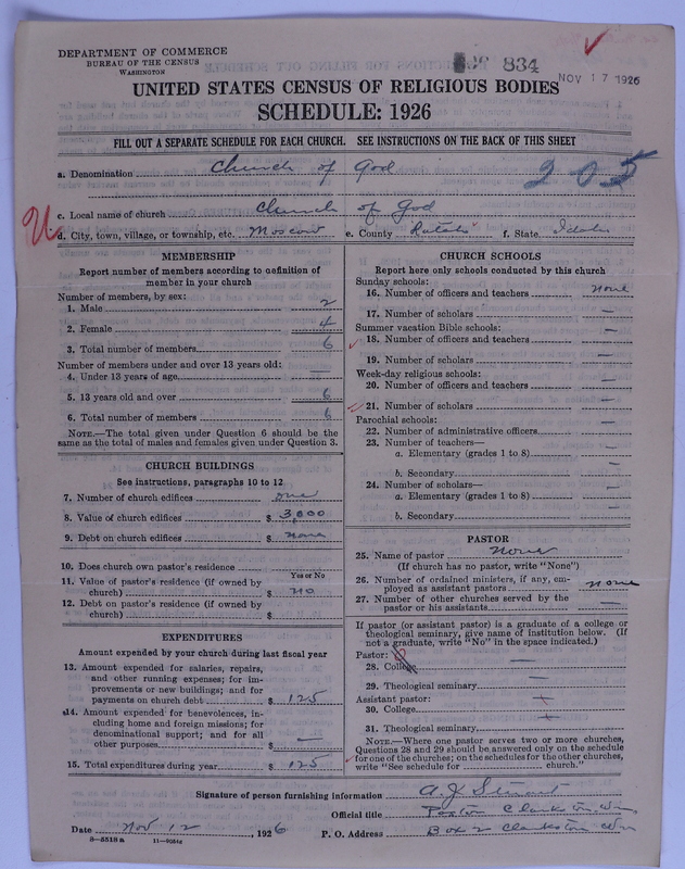 Scan of Church of God (Headquarters, Anderson, Ind.): 834