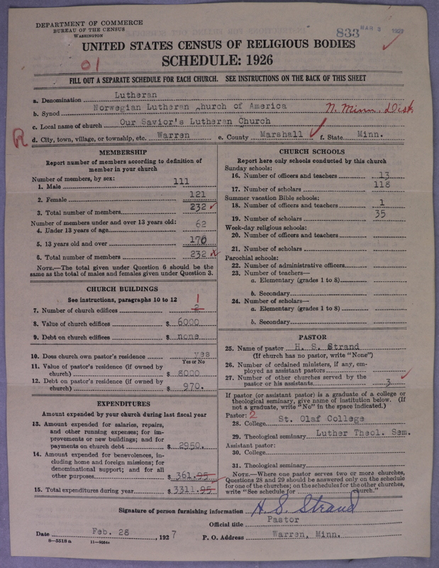 Scan of Norwegian Lutheran Church of America: 833