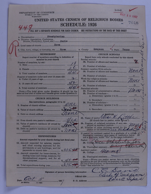 Scan of Presbyterian Church in the United States of America: 7618
