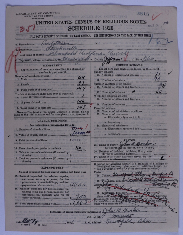Scan of Presbyterian Church in the United States of America: 2815