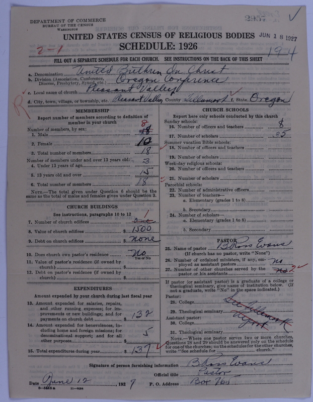 Scan of Church of the United Brethren in Christ: 2957