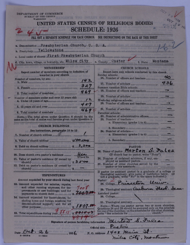Scan of Presbyterian Church in the United States of America: 7812