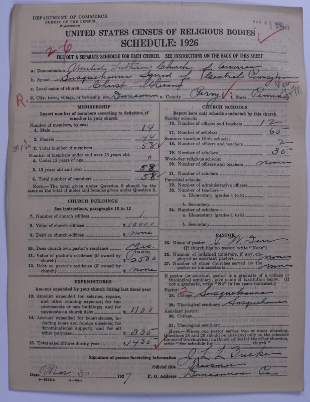 Scan of United Lutheran Church in America: 1485