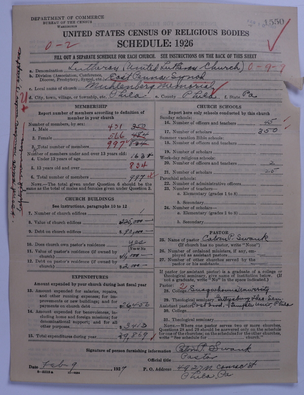 Scan of United Lutheran Church in America: 1550