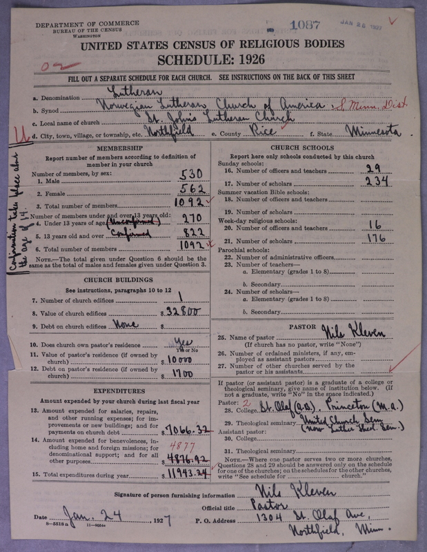 Scan of Norwegian Lutheran Church of America: 1087