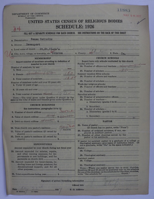 Scan of Roman Catholic Church: 11885