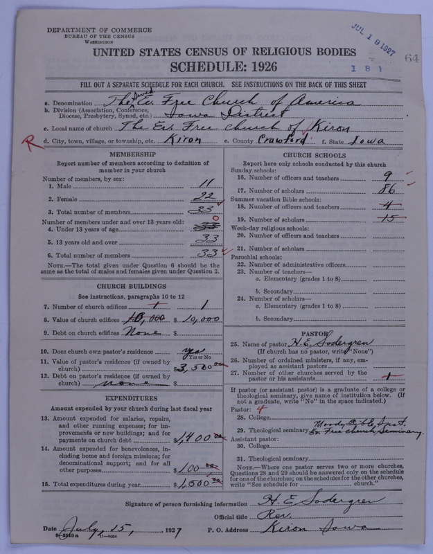 Scan of Swedish Evangelical Free Church of the United States of America: 64