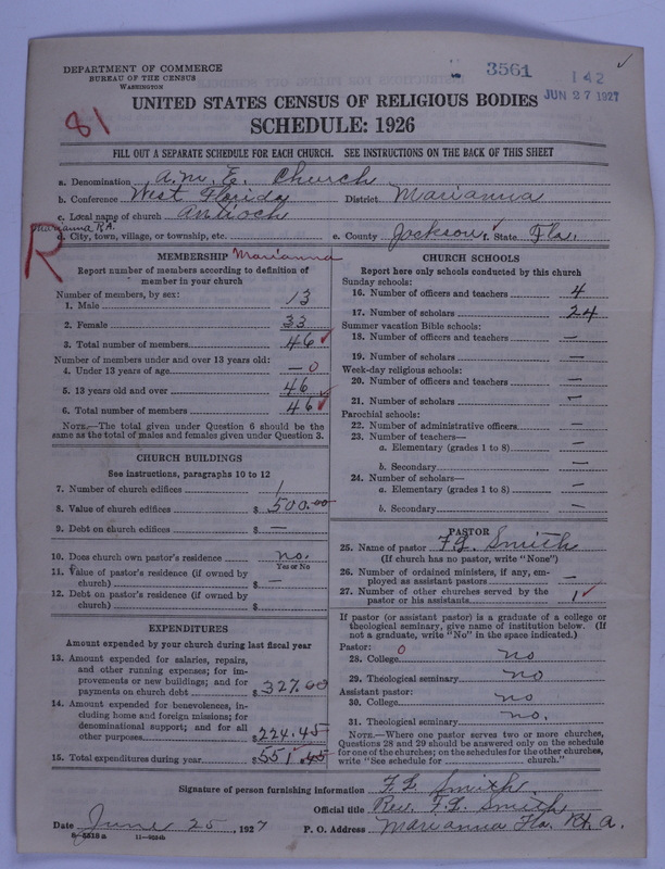Scan of African Methodist Episcopal Church: 3561