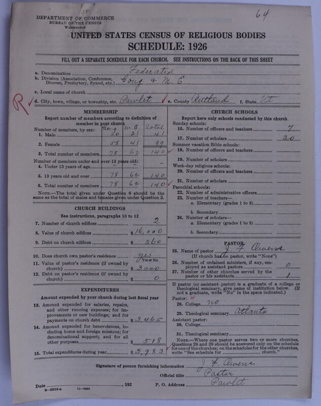 Scan of Federated Churches: 64